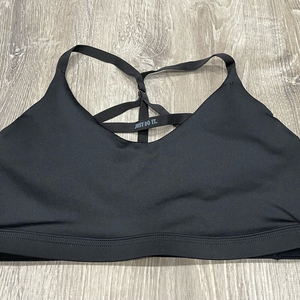Nike Sports Bra Criss Cross Back Black XL J31